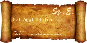 Szilágyi Elmira névjegykártya